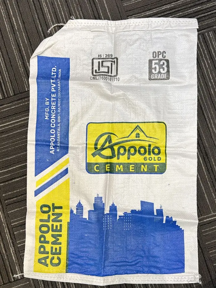 Cement bag made by Baheti Group