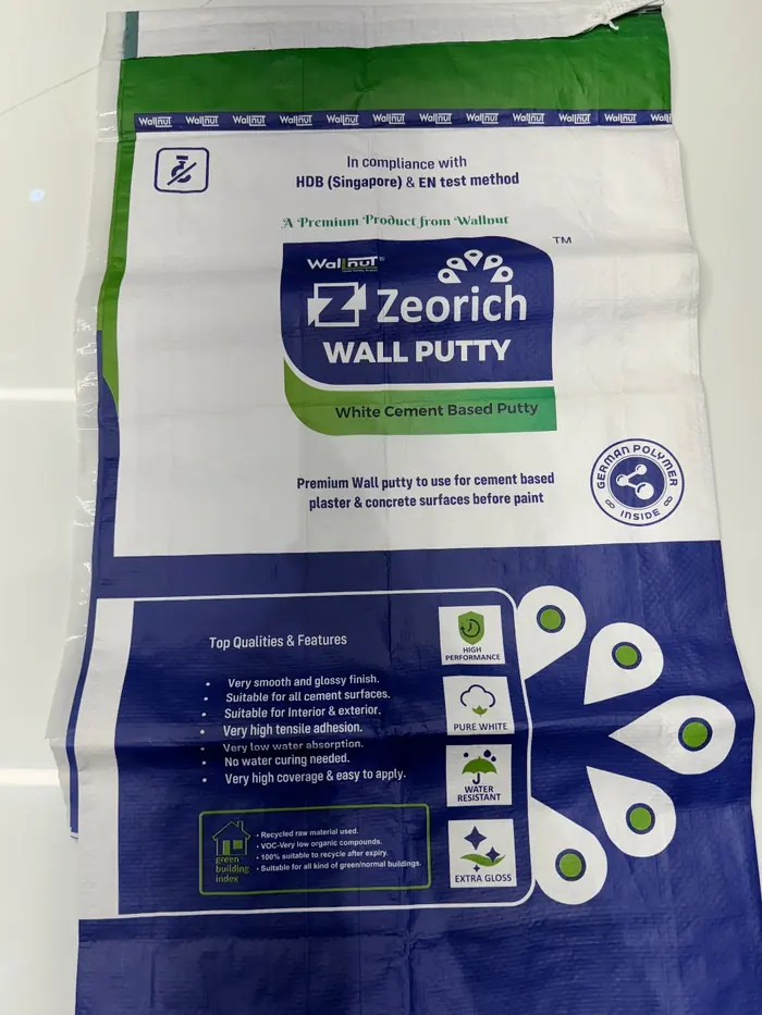 Wall putty bag made by Baheti Group